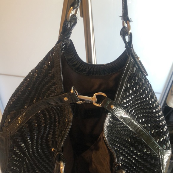 Cole Haan Genevieve Leather Weave Boho bag - Picture 4 of 6